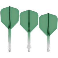Mission Force 90 - New Moulded Flights & Shaft System - Standard No6 - Gradient - Transparent Green