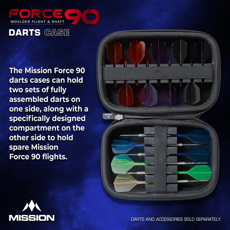 MISSION FORCE 90 DART CASE - EVA MOULDED WALLET - LARGE