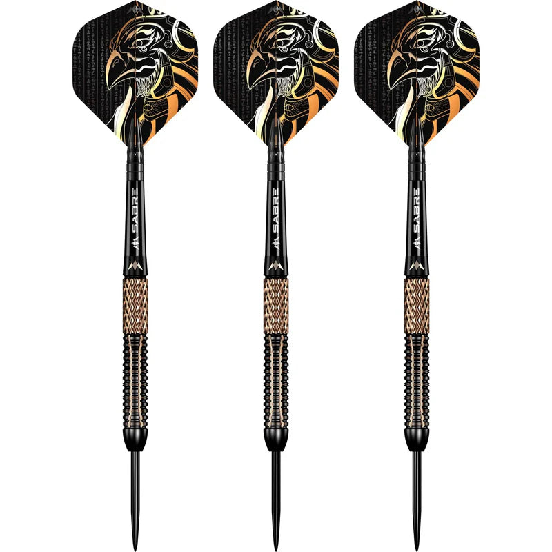 MISSION HORUS DARTS - STEEL TIP - 97.5% TUNGSTEN - BLACK & BRONZE ELECTRO