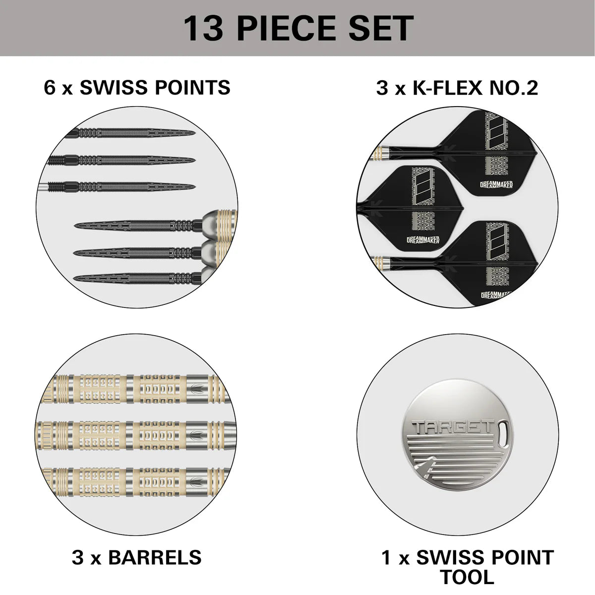 TARGET DIMITRI VAN DEN BERGH 95K 95% TUNGSTEN SP STEEL TIP DARTS