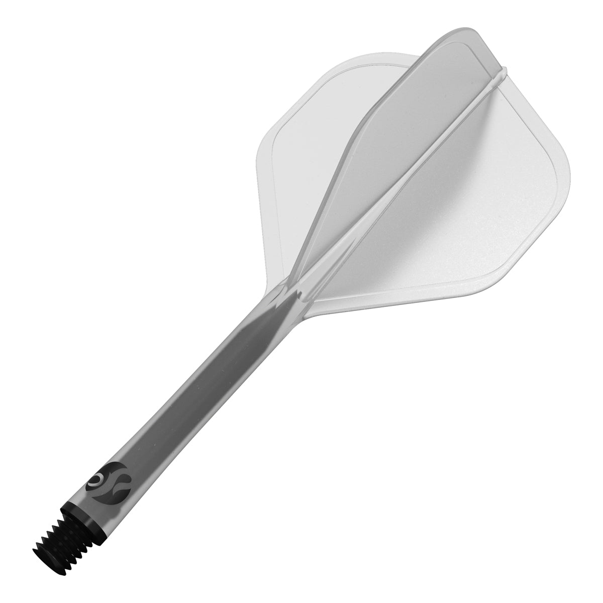 Flight Deck Clear One Piece Dart Flights and Shaft System by Shot