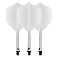 Flight Deck Clear One Piece Dart Flights and Shaft System by Shot