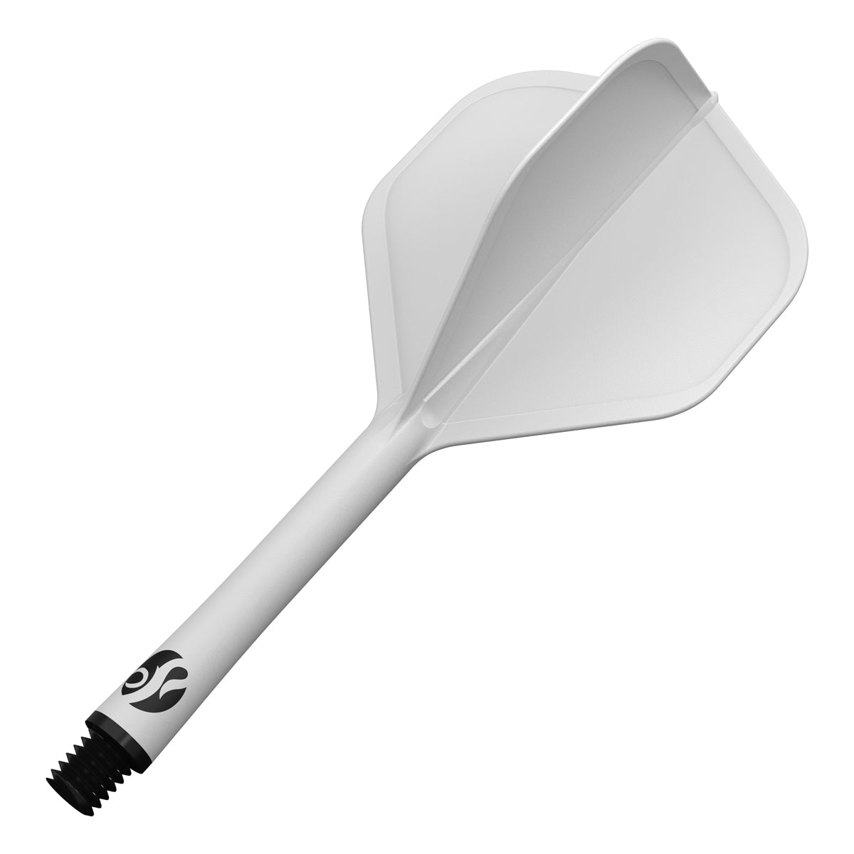 Flight Deck White One Piece Dart Flights and Shaft System by Shot