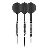 Flight Deck Black One Piece Dart Flights and Shaft System by Shot