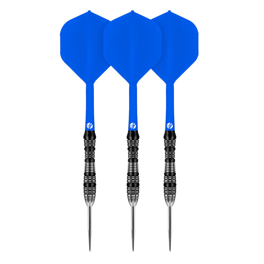 Flight Deck Blue One Piece Dart Flights and Shaft System by Shot