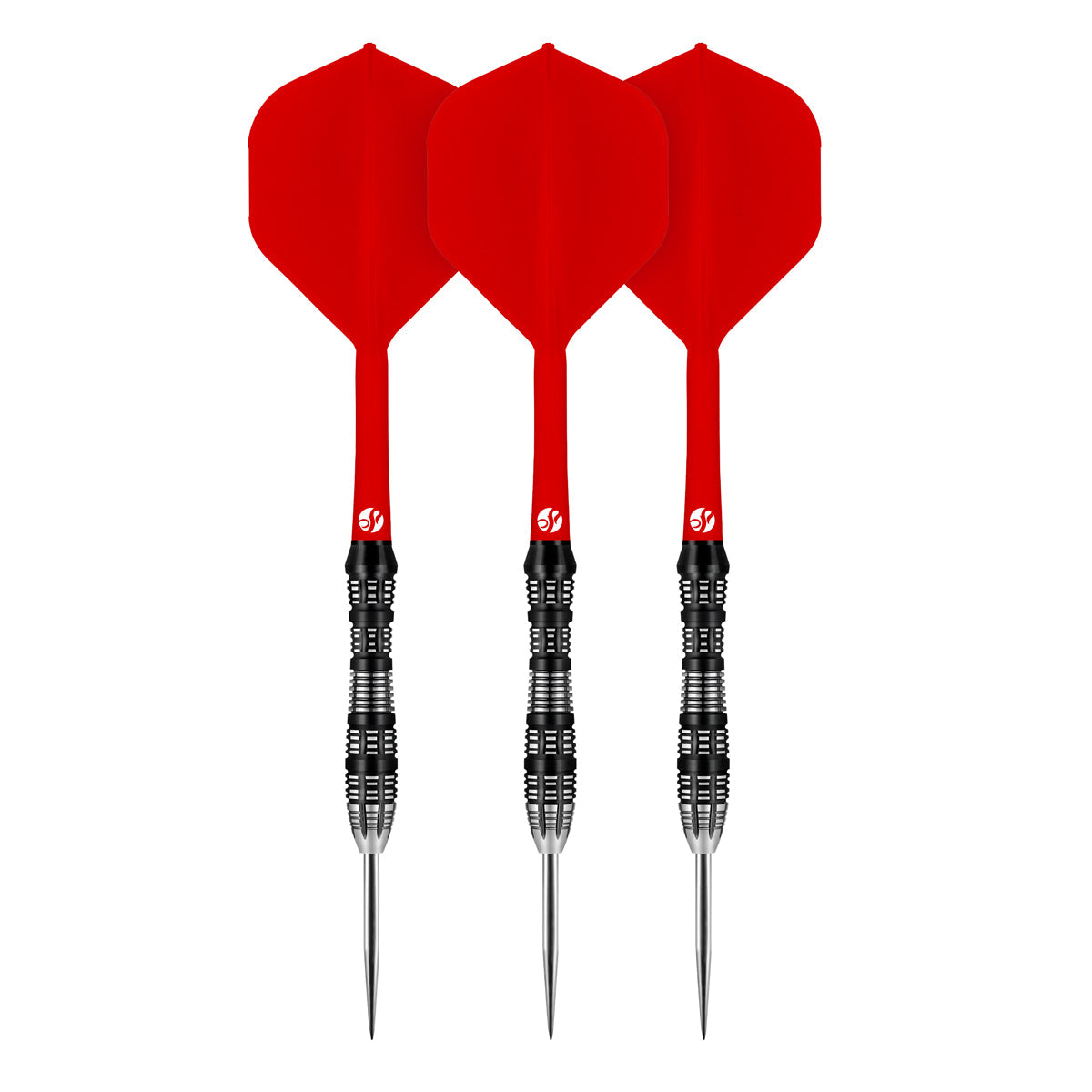 Flight Deck Red One Piece Dart Flights and Shaft System by Shot