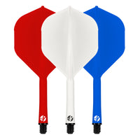 Flight Deck Tricolour One Piece Dart Flights and Shaft System by Shot