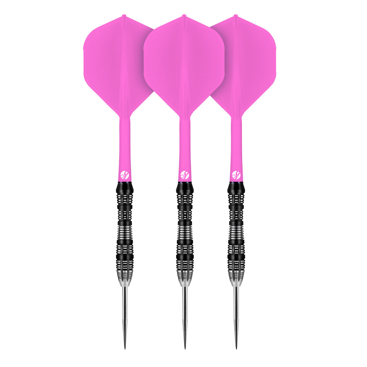 Flight Deck Pink One Piece Dart Flights and Shaft System by Shot