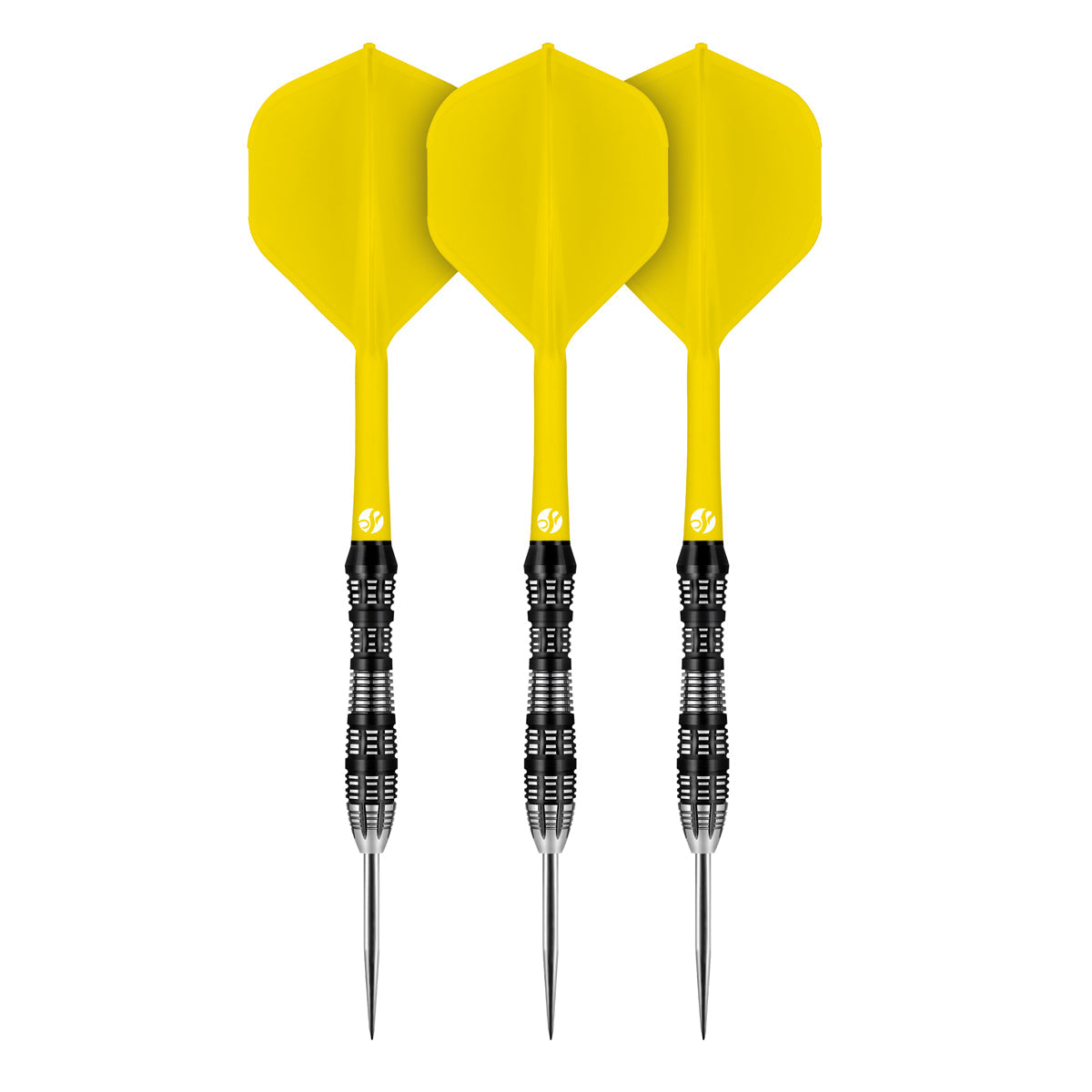 Flight Deck Yellow One Piece Dart Flights and Shaft System by Shot