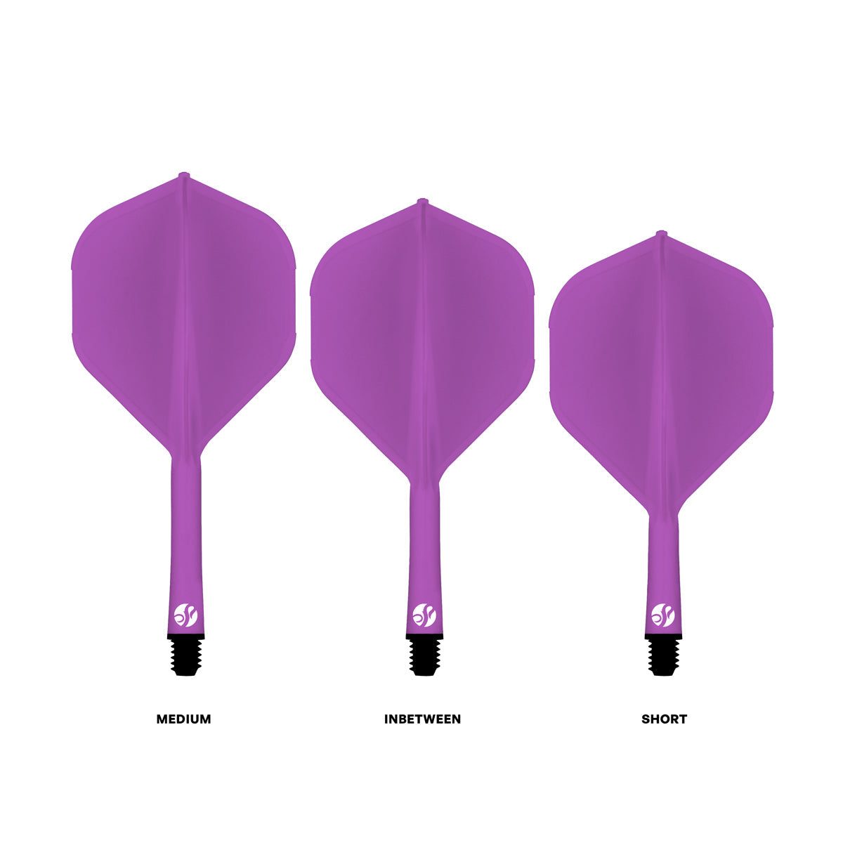 Flight Deck Purple One Piece Dart Flights and Shaft System by Shot