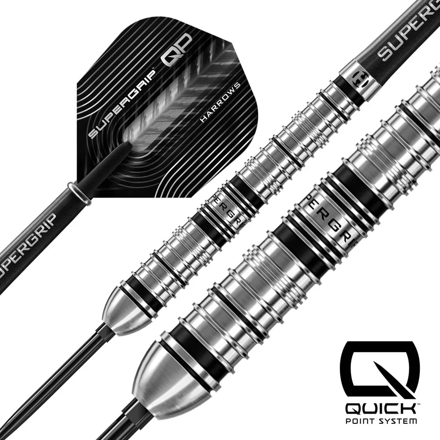 Harrows Supergrip Tapered 90% Tungsten QP Steel Tip Darts