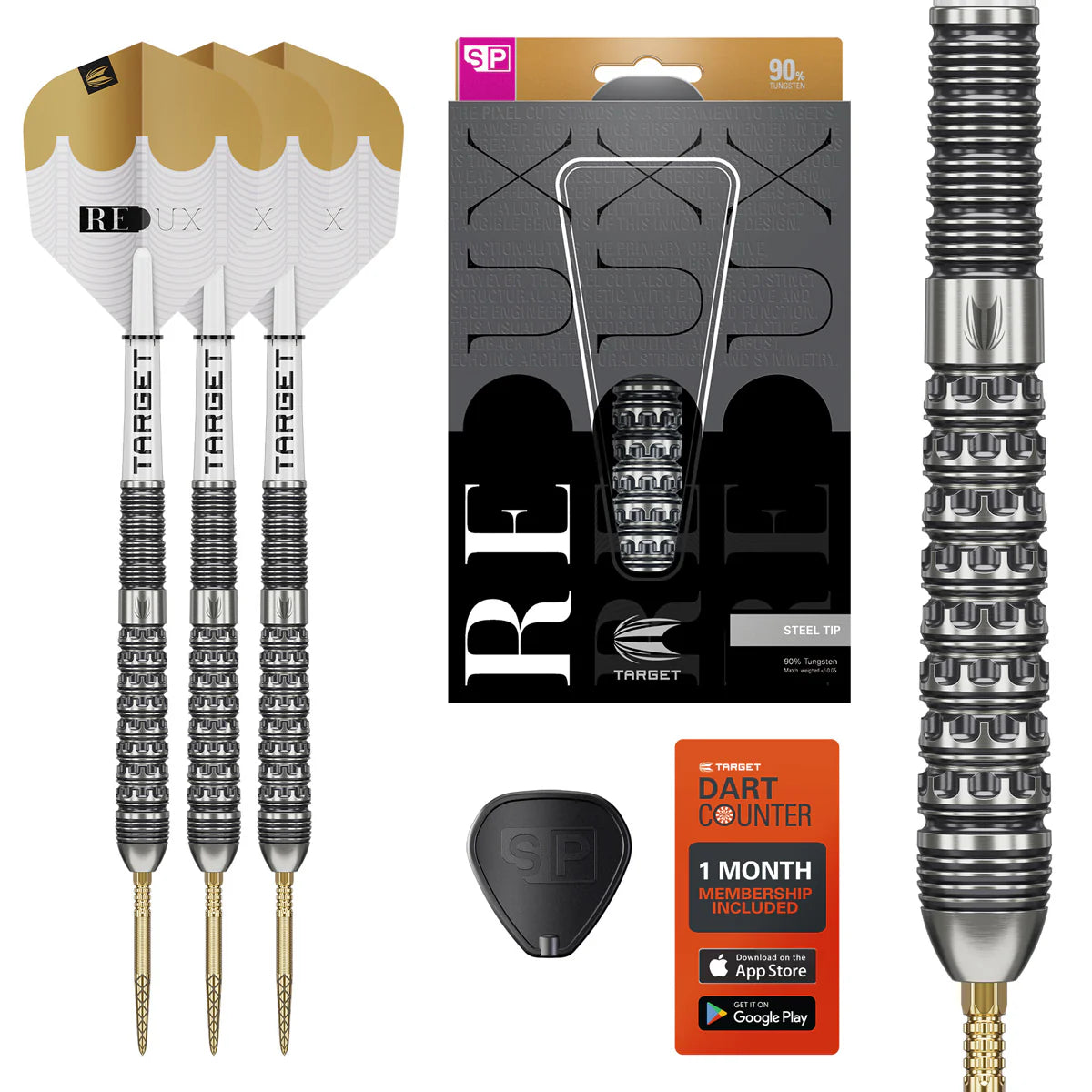 TARGET REDUX 03 90% TUNGSTEN SP STEEL TIP DARTS