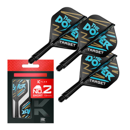 Phil Taylor No2 K-Flex One Piece Dart Flights by Target
