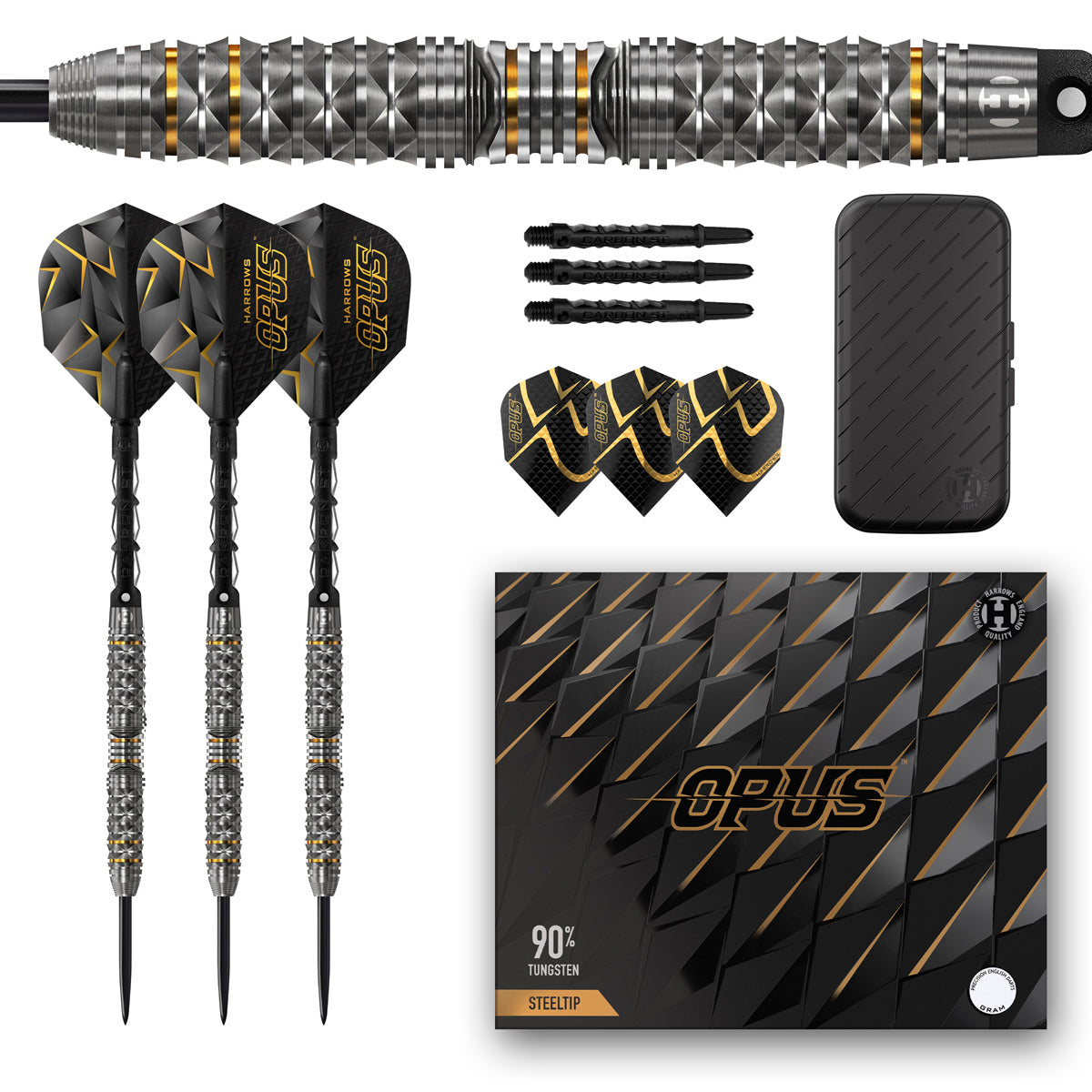 Opus 90% Tungsten Steel Tip Darts by Harrows