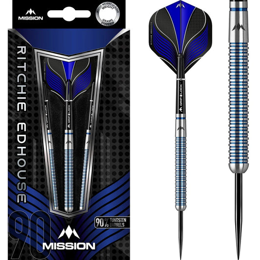 Mission Ritchie Edhouse Darts - Steel Tip - Blue