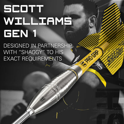 Scott Williams G1 90% Tungsten Swiss Steel Tip Darts by Target