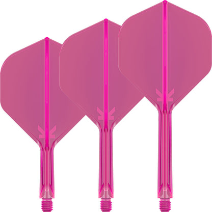 K-Flex Neon Pink No2 One Piece Dart Flights by Target