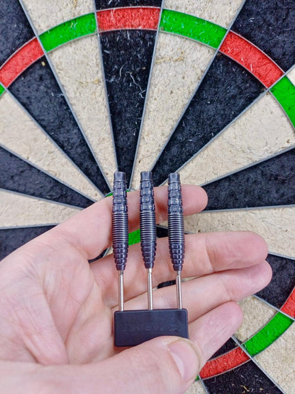 Black Marque Phantom 90% Tungsten SP Steel Tip Darts by Target Japan Pre-Owned 24g